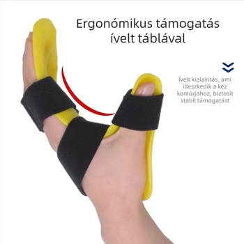 Ujjakosztó kézrehabilitációhoz – pihenőpozíció, ujjak nyújtása, rögzített kéz-korrekció – ABS, Velcro; Márka Yuren; Termék № 039
