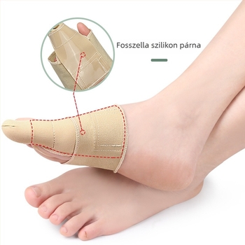 Hallux valgus lábujjvédő – puha, bőrbarát anyag, egész évben használható ujjelválasztó, magas elasztikus szövet, szilikon és nylon