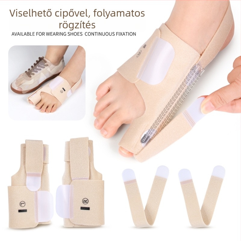 Hallux valgus lábujj fixáló öv, átfedő lábujj szétválasztó, modell Jz170, OK anyag.
