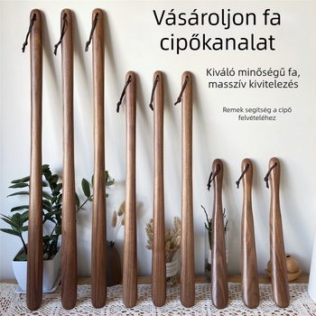 Hosszú nyelű mágneses cipőkanál könnyű felhúzáshoz hajlás nélkül, háztartási használat, méret 75