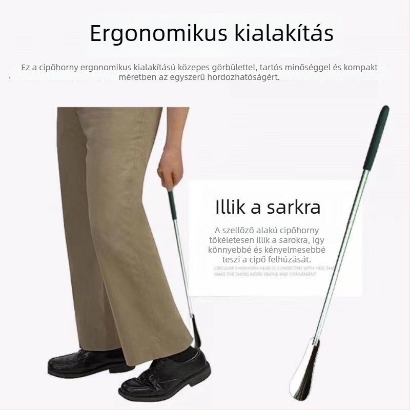 Rozsdamentes acél cipőhúzó, állítható kialakítású, egész éves használatra