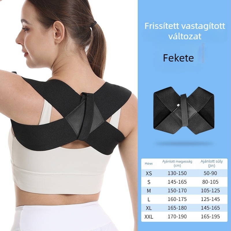 Kyphosis korrigáló öv, poliészter, hát, egészségügyi masszázs és fitnesz, logó testreszabás