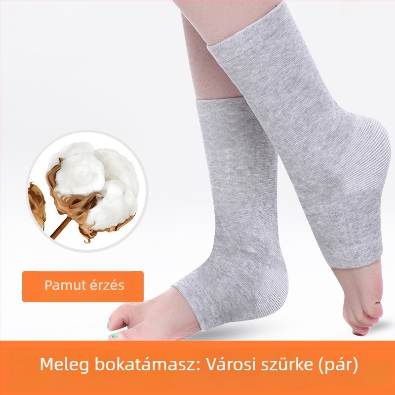 Női bokavédő mandzsetta melegítővel, ízületi védelem sporthoz, támogatás a bokának és a lábnak, védelem a hideg ellen
