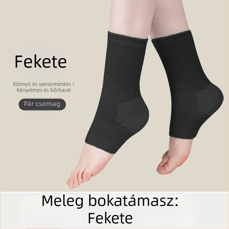 Női bokavédő mandzsetta melegítővel, ízületi védelem sporthoz, támogatás a bokának és a lábnak, védelem a hideg ellen