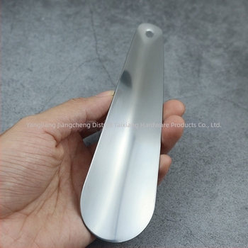 Rozsdamentes acél cipőkanál, modell TX-078, egyszerű stílus, mechanizmus, súly 37 g