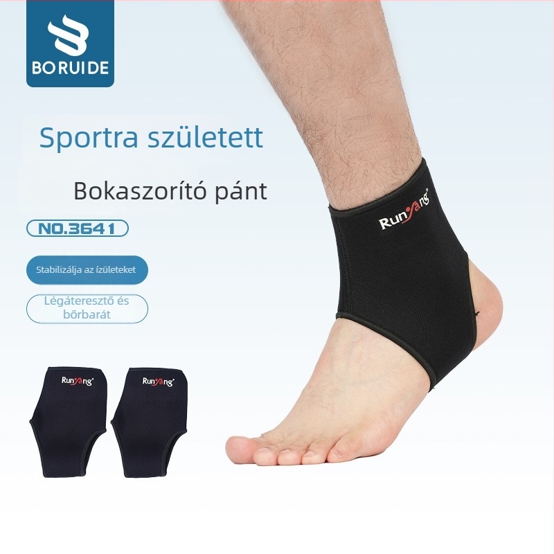 Vékony, lélegző nylonból készült bokaortézis kosárlabda és futás számára