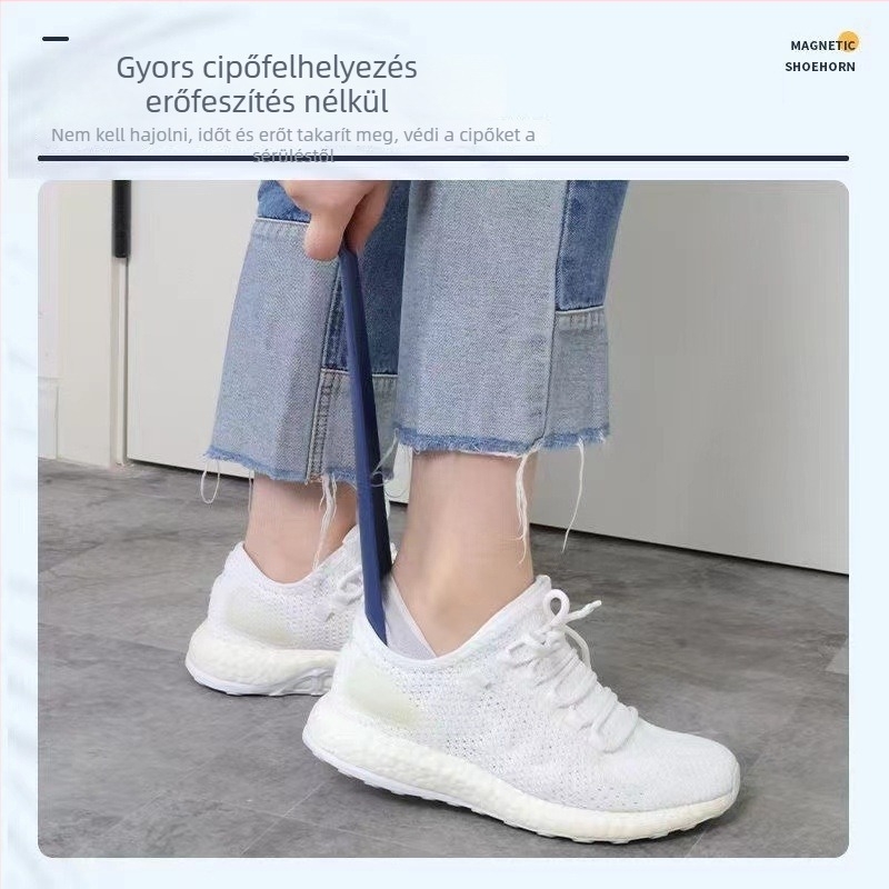 Hosszú nyelű cipőhúzó, mágneses, műanyag, Modell 001