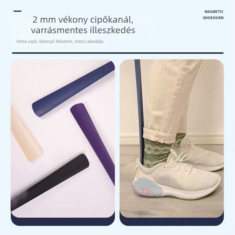 Hosszú nyelű cipőhúzó, mágneses, műanyag, Modell 001