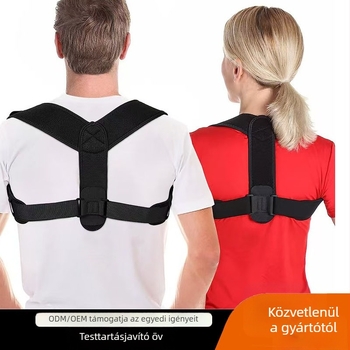 Hátsó testtartás-korrekciós öv, lélegző nylon SBR anyag, uniszex, modell 225455