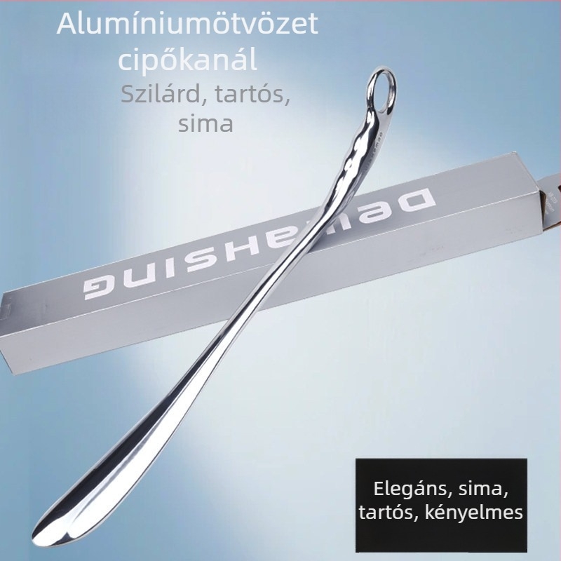 DEWAHSING aluminum alloy straight-handle shoe horn with extended long handle