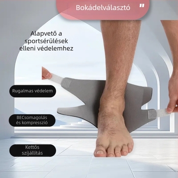Neoprén bokaortézis, könnyű sarokvédő a ficamok megelőzésére, ideális badmintonhoz