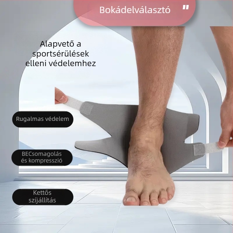 Neoprén bokaortézis, könnyű sarokvédő a ficamok megelőzésére, ideális badmintonhoz