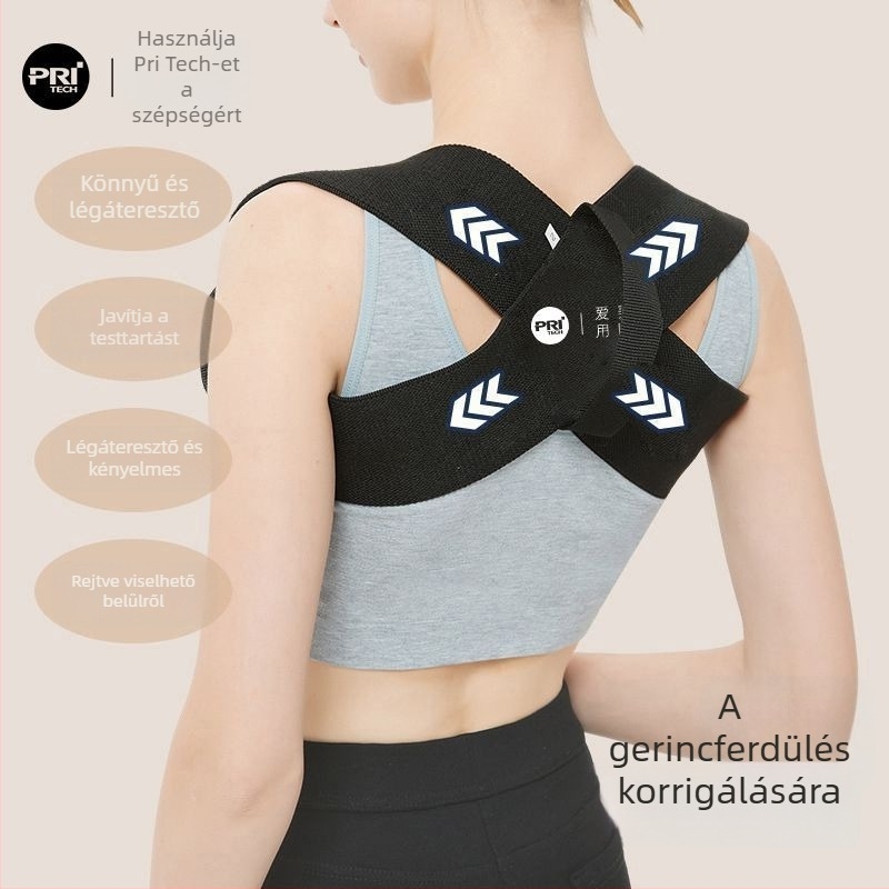 Testtartás-javító öv — nyitott vállú kialakítás, mellkas és hát húzása, Modell 1, Powerful merchant
