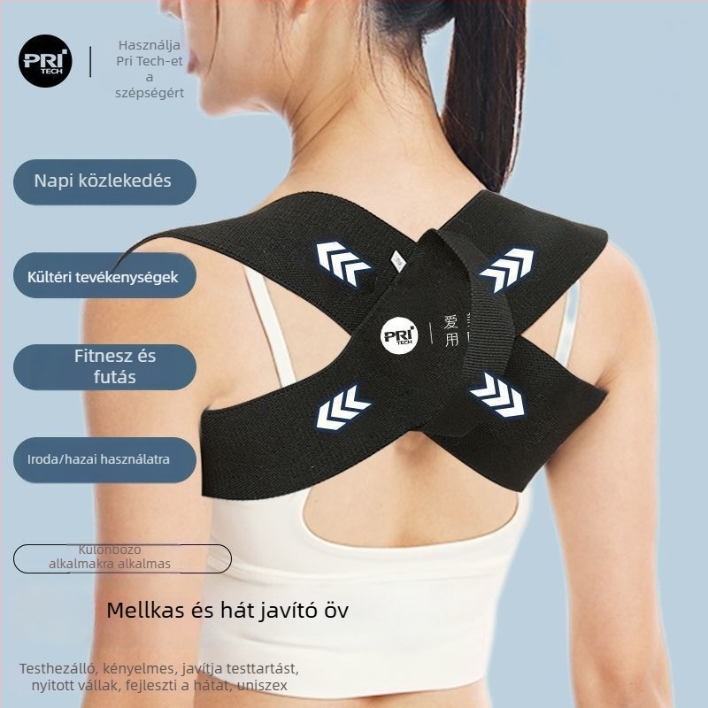 Testtartás-javító öv — nyitott vállú kialakítás, mellkas és hát húzása, Modell 1, Powerful merchant