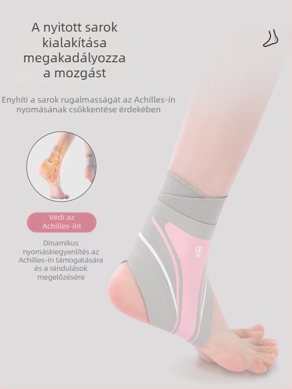 Női bokaszorító sporthoz rögzítő pánttal és kompresszióval