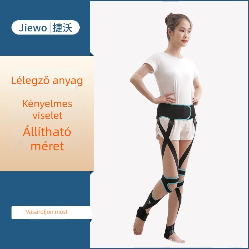 O- és X-típusú láb egyenesítő és korrektor pánttal – poliészter, Modell: Adult Blue Edge Legs, 50 darab a csomagban, Lábakhoz, Testreszabható feldolgozás