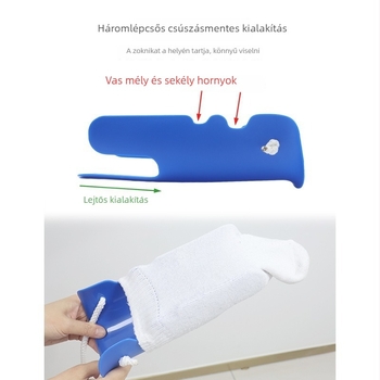 Beépített cipőhúzóval zoknifelhúzó segédeszköz idős és várandós nők számára — hajlításmentes kialakítás, egész éves használat