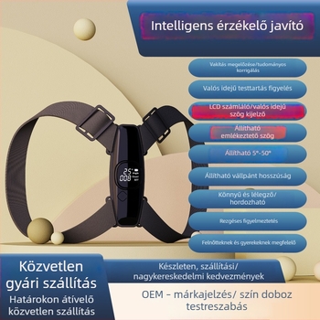 Induktív testtartás-korrekáló öv állítható szöggel – Modell 8823, CE tanúsítvány, forgalomba kerülés 2020-10, magáncímkés licencelhető