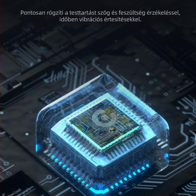 Induktív testtartás-korrekáló öv állítható szöggel – Modell 8823, CE tanúsítvány, forgalomba kerülés 2020-10, magáncímkés licencelhető