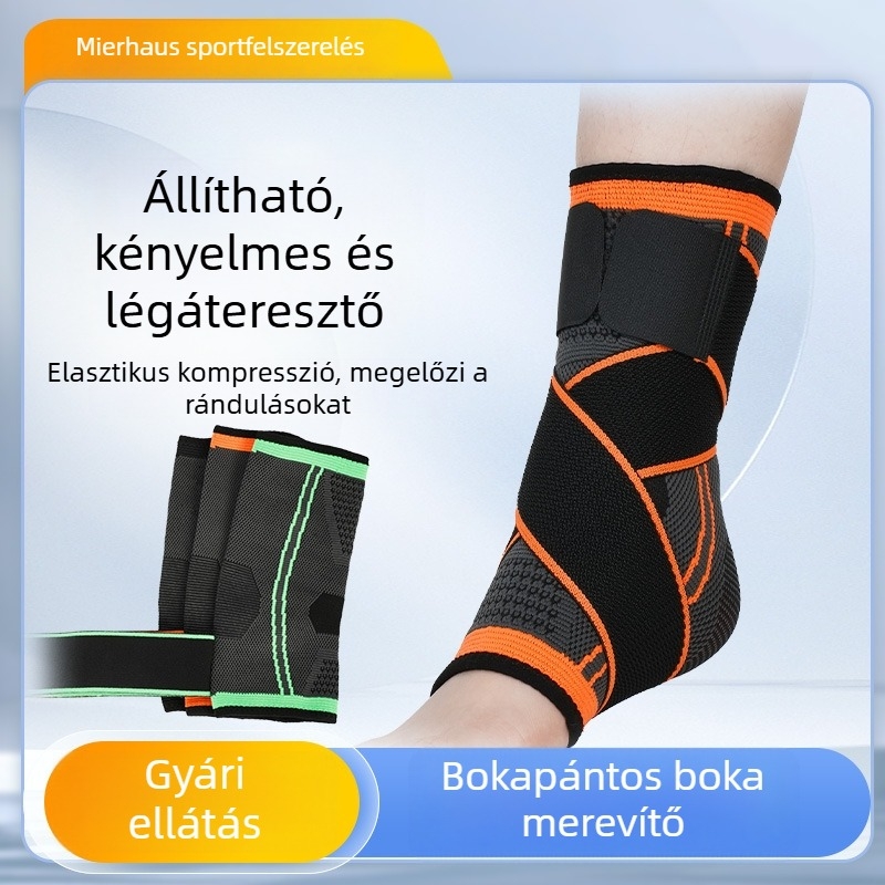 Légáteresztő nylon bokaortézis kosárlabdához — négyirányú kompresszió, boka támasz és ficam megelőzés