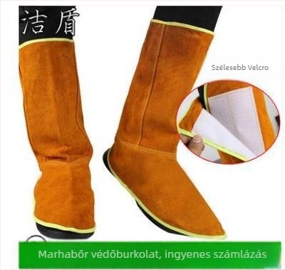 Traffic Light tehénbőr lábvédő PVC talppal — hegesztéshez nyújt védelmet