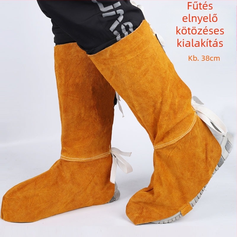 Traffic Light tehénbőr lábvédő PVC talppal — hegesztéshez nyújt védelmet