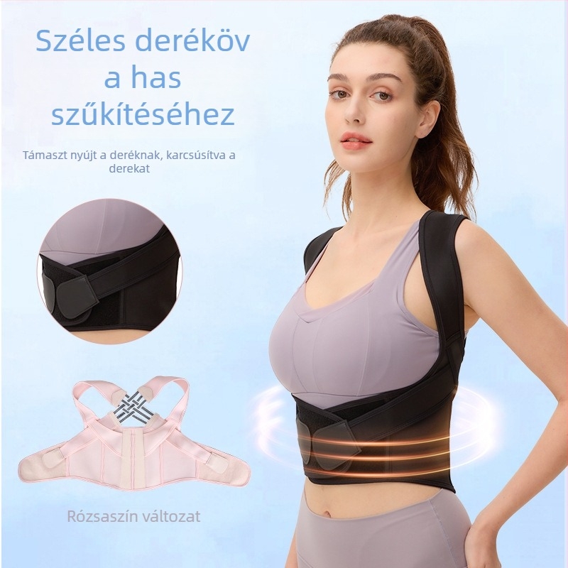 Patentos testtartás-korrigáló öv nyitott vállakkal, modell JL-001, 2025-ös piacra kerülés, származás: Wenzhou, 100 darab, licencelt magáncímke