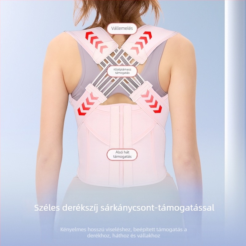 Patentos testtartás-korrigáló öv nyitott vállakkal, modell JL-001, 2025-ös piacra kerülés, származás: Wenzhou, 100 darab, licencelt magáncímke