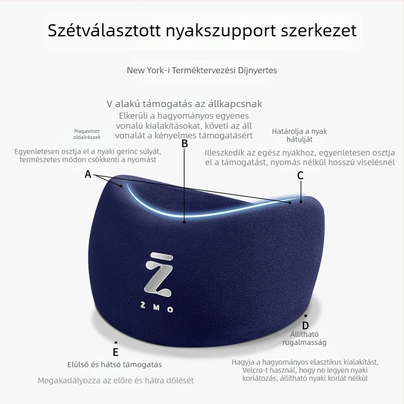Nyakmerevítő, klasszikus stílusú; anyag: nylon + memóriahab; támogatja a nyaki gerincet; testreszabható; 3D fűtés