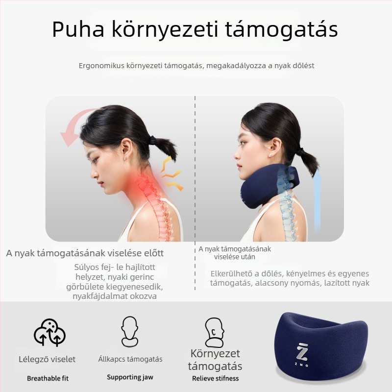 Nyakmerevítő, klasszikus stílusú; anyag: nylon + memóriahab; támogatja a nyaki gerincet; testreszabható; 3D fűtés