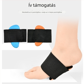Ortopédiai boltozat-támogató talpbetét bokavédelmet és rándulás elleni védelemmel, magas elaszticitású pamutanyag, egész éves használatra