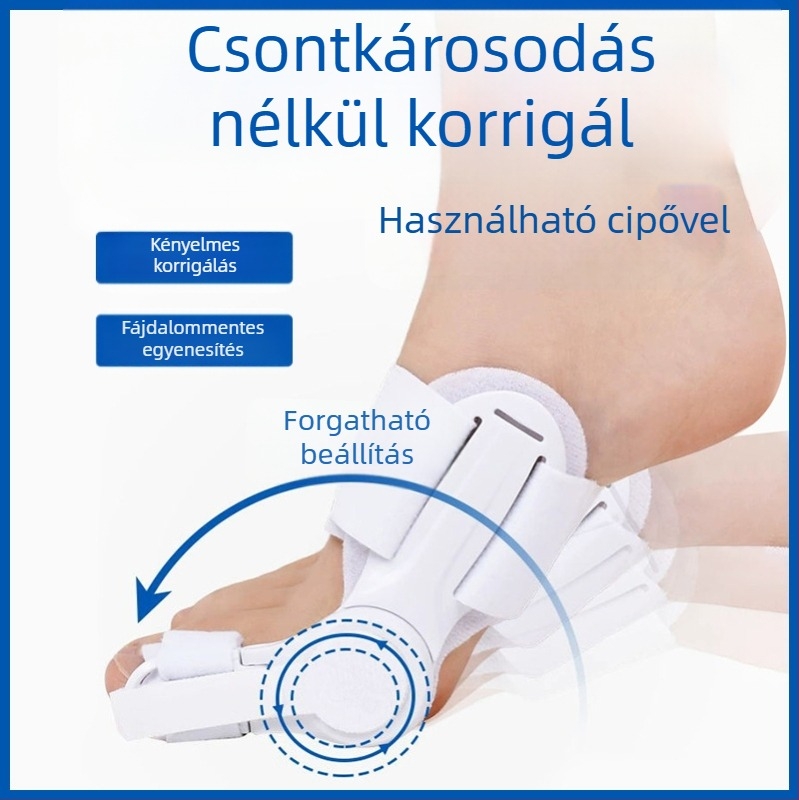 Állítható nagylábujj-korrekció hallux valgus esetén | Magas minőségű pamut anyag | Márka Junzukang | Minden évszakban használható