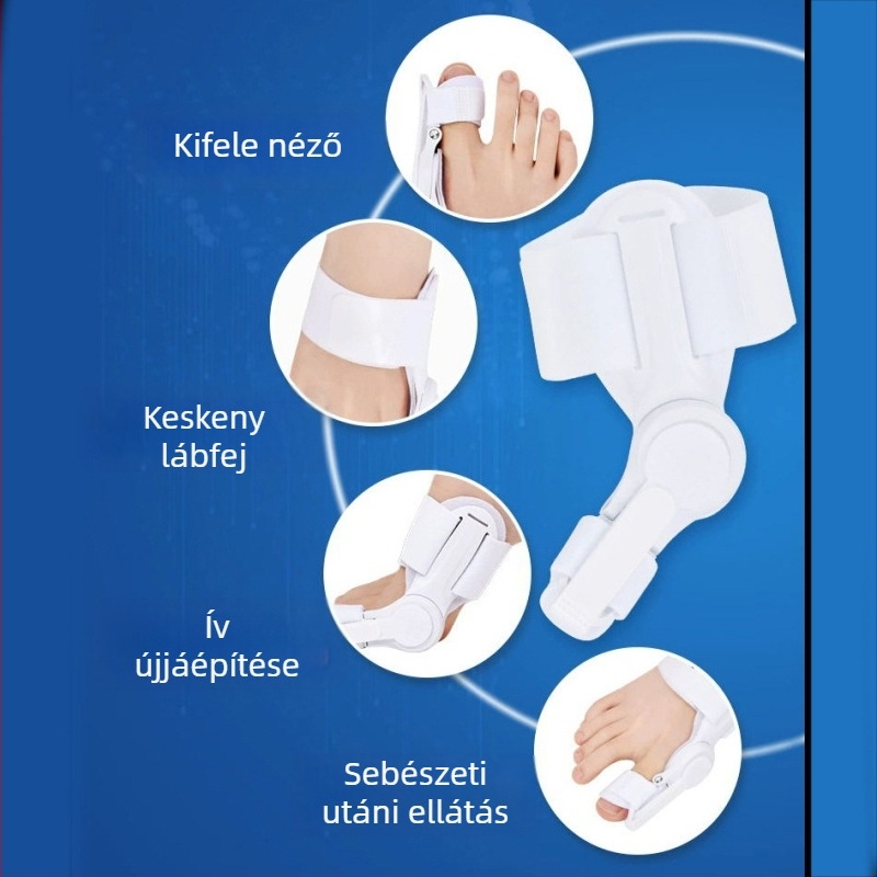 Állítható nagylábujj-korrekció hallux valgus esetén | Magas minőségű pamut anyag | Márka Junzukang | Minden évszakban használható