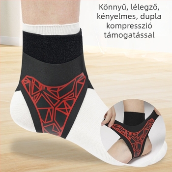 Sportos boka védő - boka stabilizálás és szalagvédelem - Nylon + Spandex; alkalmas kosárlabda, futball, röplabda, futás, kerékpározás, hegymászás