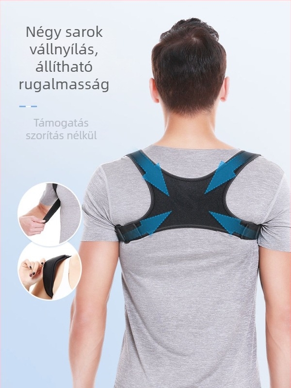 Háttartás-korrekciós pánt férfiaknak, felnőtt — láthatatlan design, anti-görnyedés, tartáskorrekció DR.PZO BBK 2019-05-05