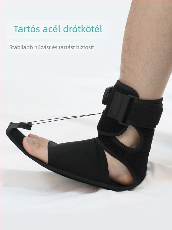 Lábfejdrop ortézis ív- és talptámogatással, éjszakai nyújtóöv a láb védelmére