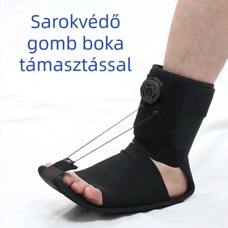 Lábfejdrop ortézis ív- és talptámogatással, éjszakai nyújtóöv a láb védelmére