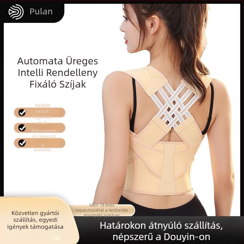 Állásjavító öv, intelligens állítható, kiváló minőségű, nylon-spandex anyag, modell 3X-T, hát számára