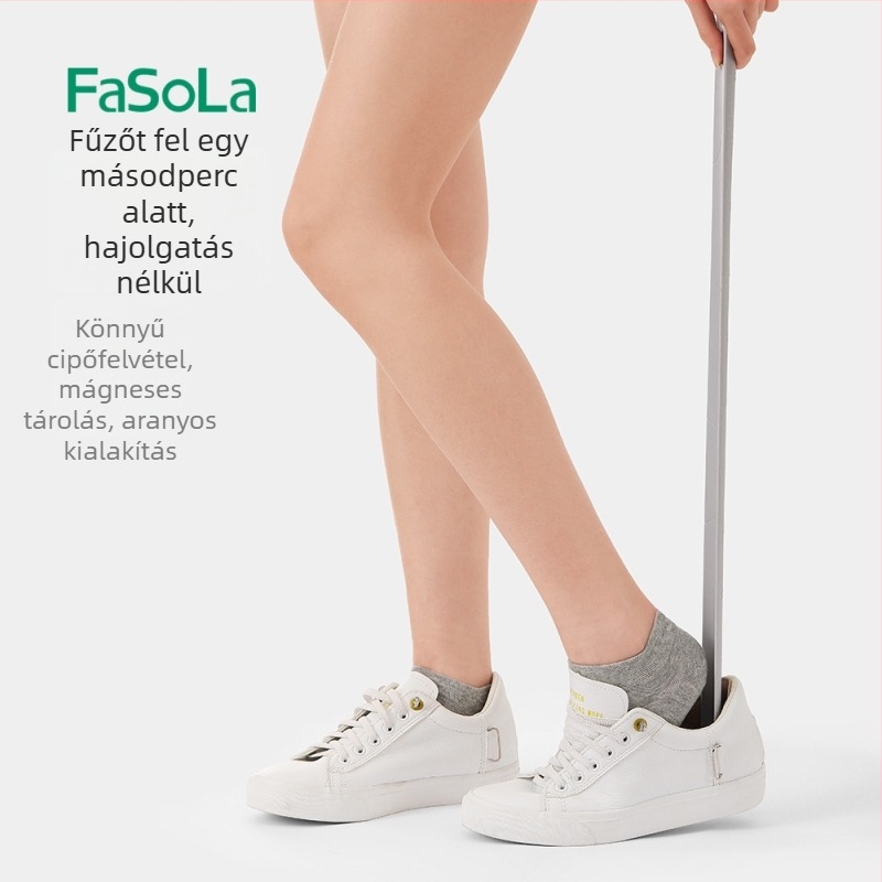 FaSoLa cipőemelő hosszú fogantyúval, műanyag kivitelben, mérőskálával és mágneses tárolóval
