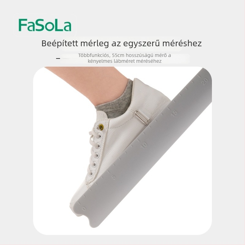 FaSoLa cipőemelő hosszú fogantyúval, műanyag kivitelben, mérőskálával és mágneses tárolóval