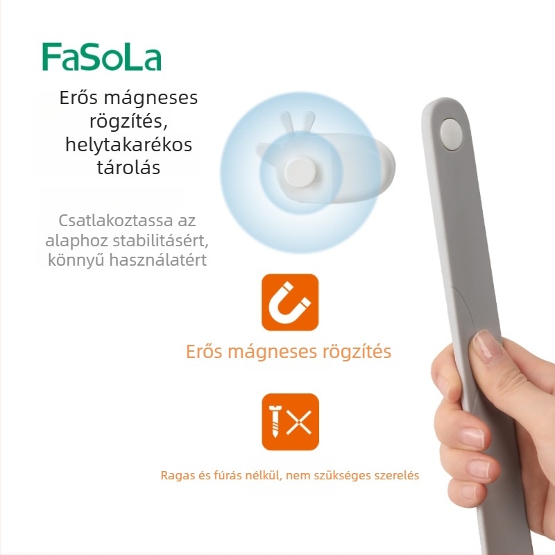 FaSoLa cipőemelő hosszú fogantyúval, műanyag kivitelben, mérőskálával és mágneses tárolóval