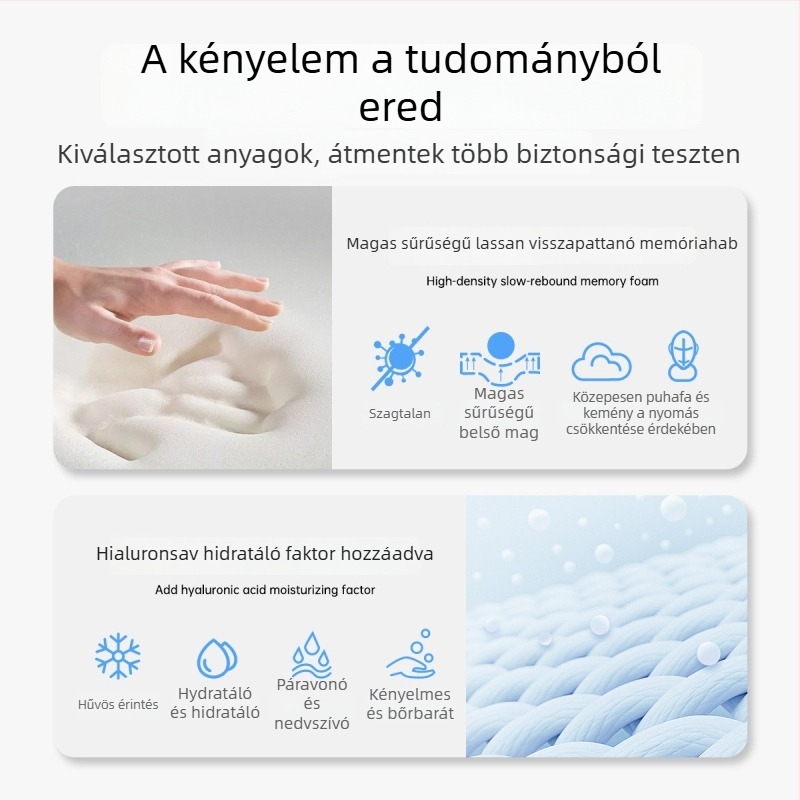 Nyakmerevítő, klasszikus kiadás, előre dőlés korrekciója a nyaki gerinc támogatásáért; anyag: szivacs és poliészter, háromdimenziós fűtés