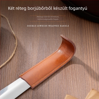 Bőrrel bevont rozsdamentes acél cipőhúzó hosszú nyéllel, modell XB-2354, Ming's virtue