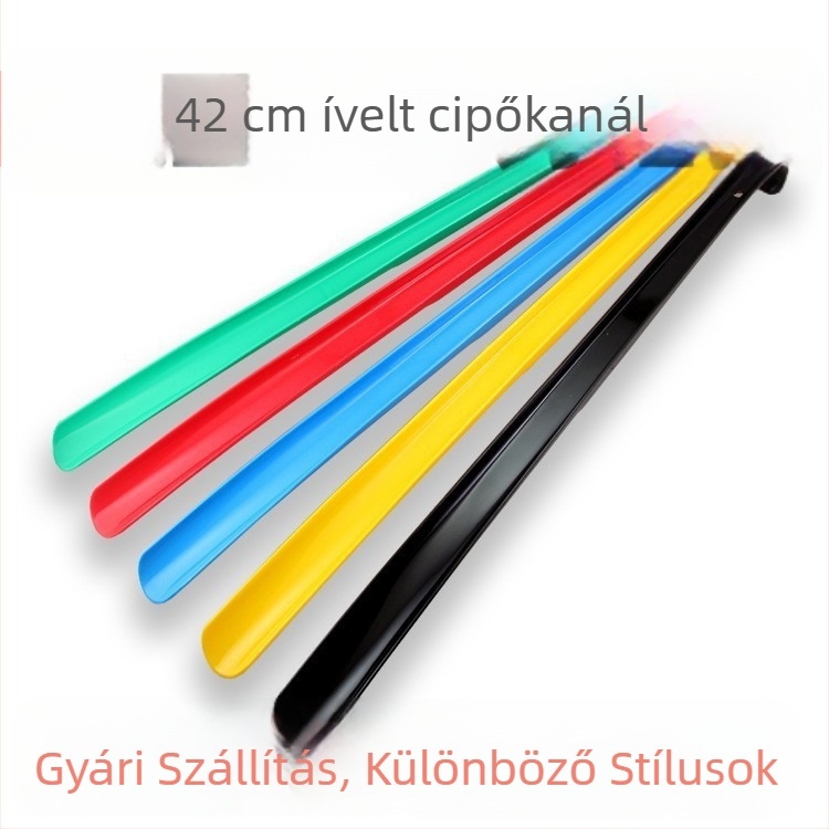 Cipőkanál kampóval, hosszú nyéllel – terhes nőknek és idős embereknek – téli és őszi használatra
