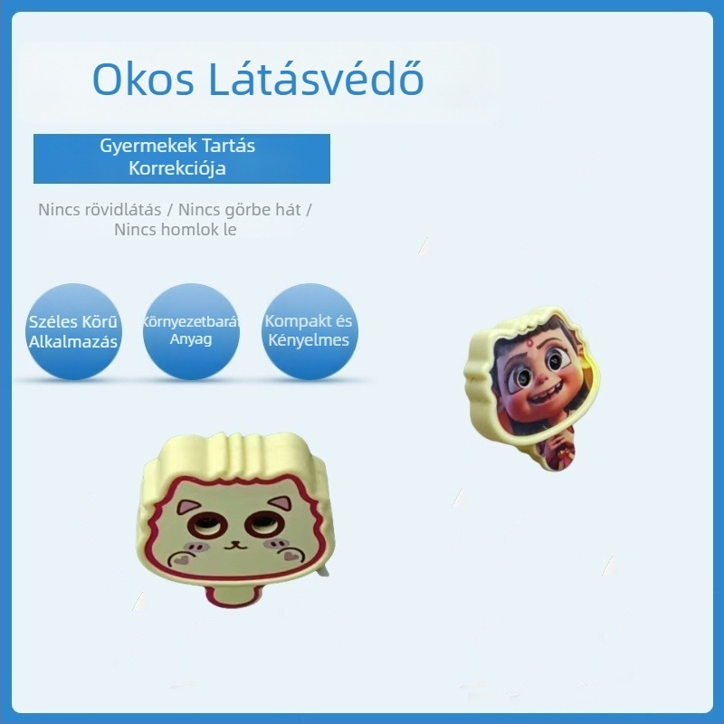 Gyermekek látásvédője és testtartás-korrektor, modell E2, CE tanúsítvány, közelségfigyelmeztetés, íróasztalhoz és házi feladatokhoz