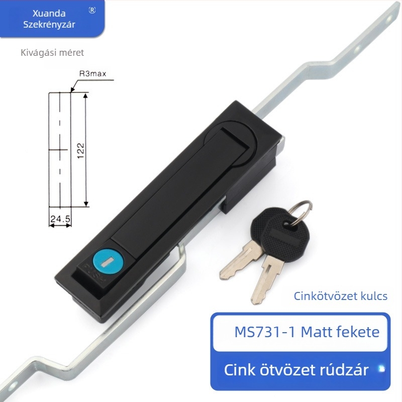 Xuanda MS731 Cinkötvözet összekapcsolt szekrényzár – alkalmas elosztó-, Rittal- és kommunikációs szekrényekhez