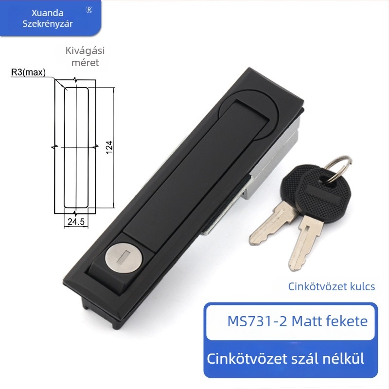 Xuanda MS731 Cinkötvözet összekapcsolt szekrényzár – alkalmas elosztó-, Rittal- és kommunikációs szekrényekhez