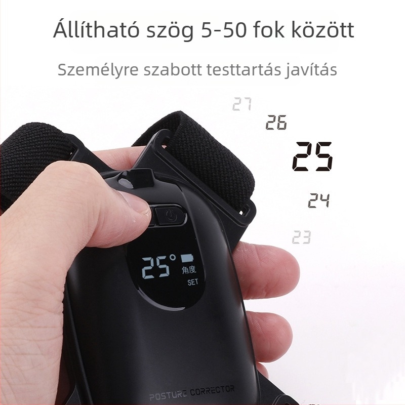 PAIDES JZ011 intelligens testtartás-korrigáló LCD-szög-beállítással és testtartás-szenzorral a felsőtest és vállak számára