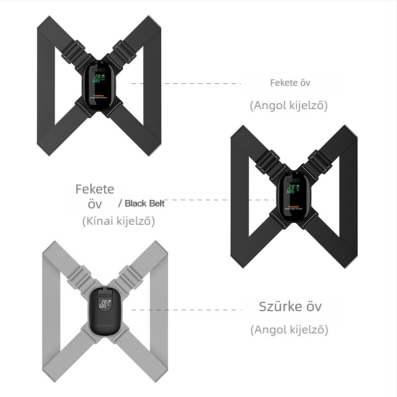 PAIDES JZ011 intelligens testtartás-korrigáló LCD-szög-beállítással és testtartás-szenzorral a felsőtest és vállak számára