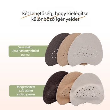 Disznó bőrből készült elülső talptámasz csúszásmentes, lélegző talptalp sportcipők, casual és munkás lábbelikhez (Disznó bőr; izzadságot felszívó talpbetét; fél talpbetét; uniszex)